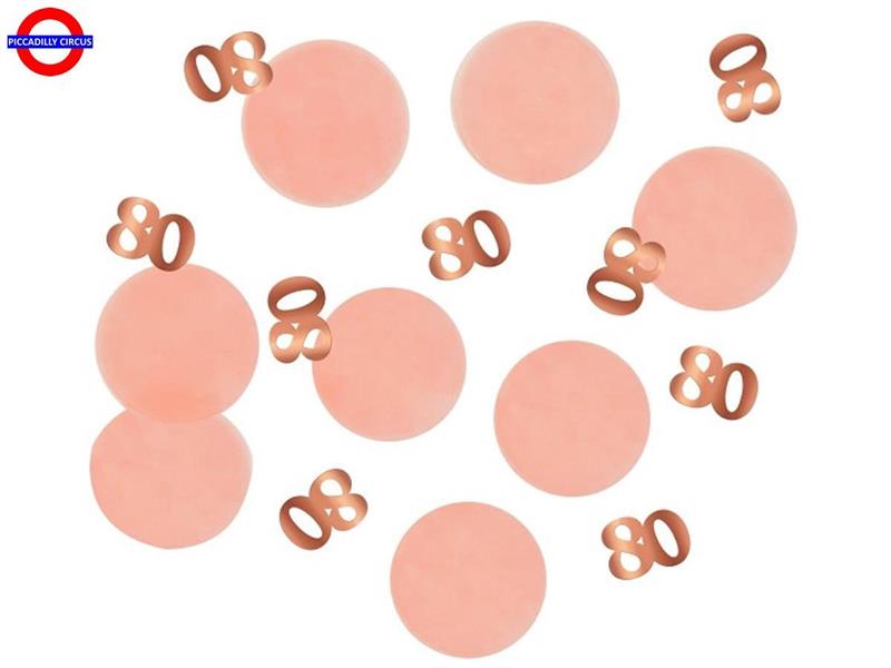 80 ANNI CONFETTI TAVOLA 25 GR. LUSH BLUSH