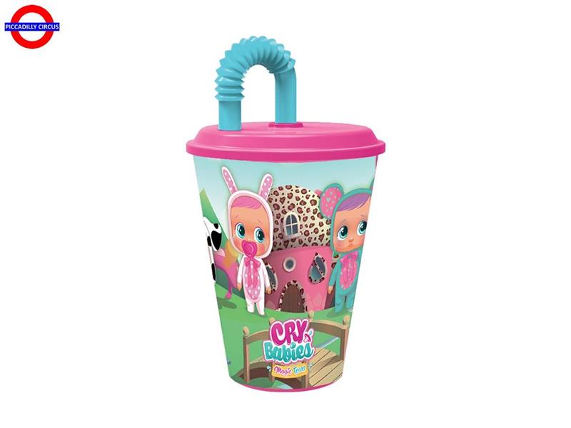 BICCHIERE CON CANNUCCIA CRY BABIES 430ML