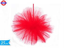 FLUFFY BALL TULLE D.25 ROSSA