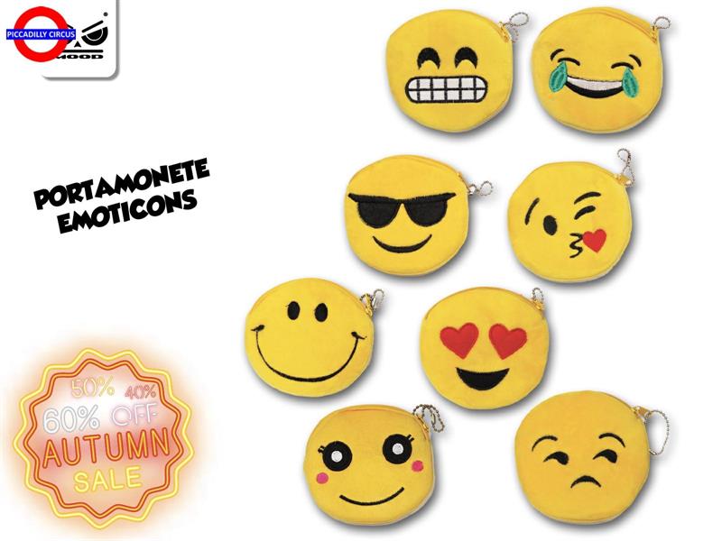 PORTATUTTO EMOTICON 6 SOGGETTI CM.10 CON ZIP