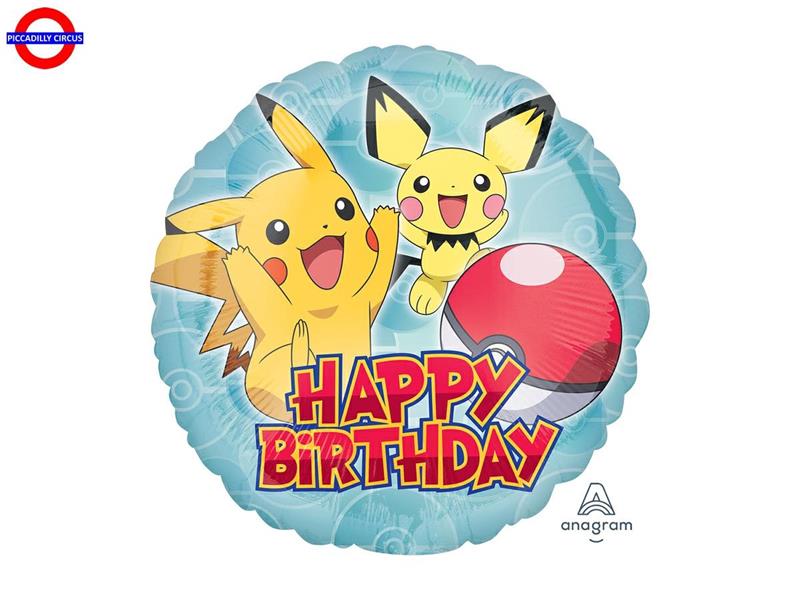  MYLAR POKEMON 18 HAPPY BIRTHDAY