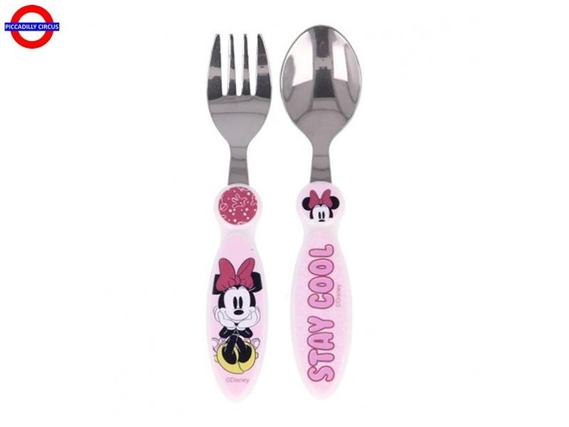 SET 2 POSATE ACCIAIO MINNIE