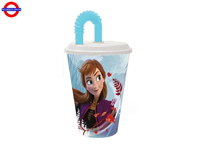 BICCHIERE CON CANNUCCIA FROZEN II 430ML