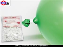 CHIUSURA PER PALLONCINI CF.100 PZ. COLOR