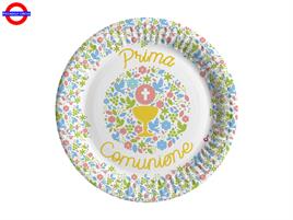 COMUNIONE ILLUSTRATO COMPOSTABILE 8 PIATTI D.20