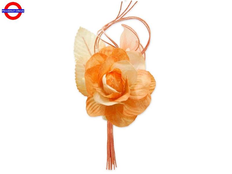 PICK ROSA CON 3 RACCHETTE CM.8 H.18 ARANCIONE