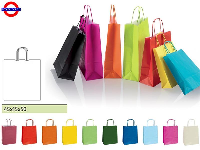 SHOPPER T.U. COLORI ASSORTITI 46X14X49 8 COLORI