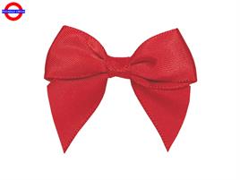 DECORAZIONI FIOCCO RASO ROSSO CM 4.5
