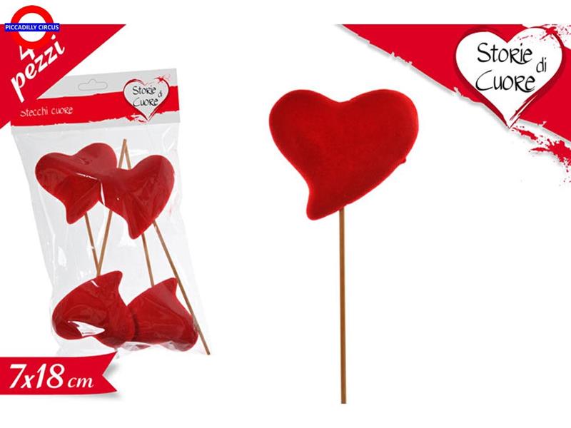 PICK CUORE FLOCCATO CM.22 CF.4 PZ