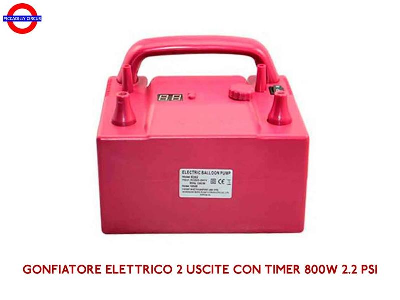 COMPRESSORE A DOPPIA USCITA CON TIMER 800W