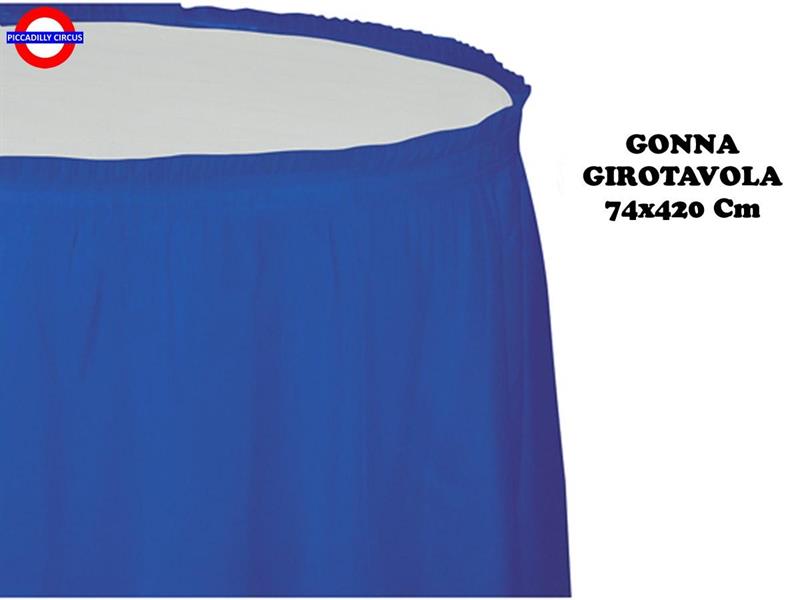 GONNA GIROTAVOLA PVC BLU COBALTO 74X420 CM