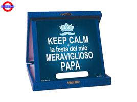 TARGA QUADRATA PAPA' KEEP CALM