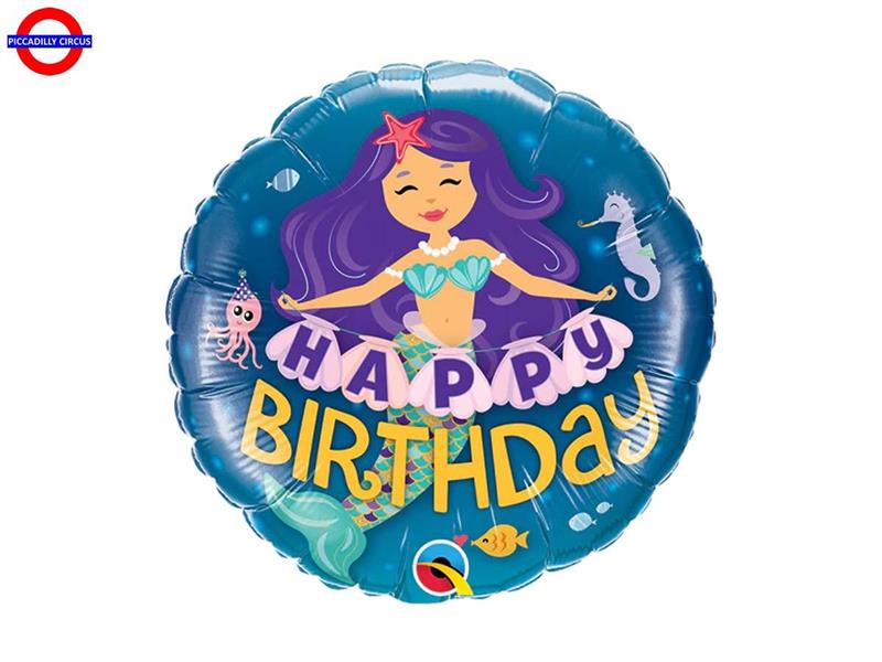 MYLAR SIRENA  18 HAPPY BIRTHDAY