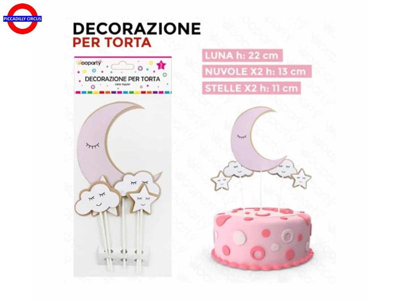 CAKE TOPPER LUNA ROSA 5 PZ ASS.