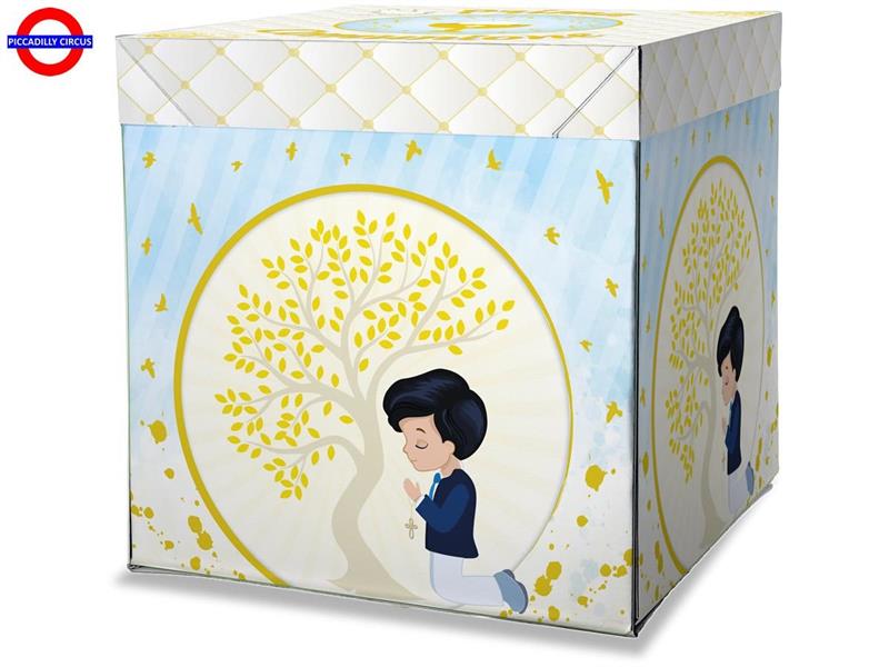 BOX SURPRISE 50X50X65 COMUNIONE CELESTE
