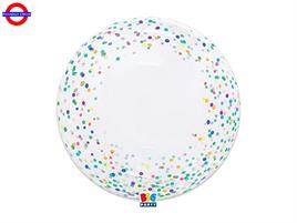 PALLONE DECO B-LOON 20 CORIANDOLI MULTICOLOR