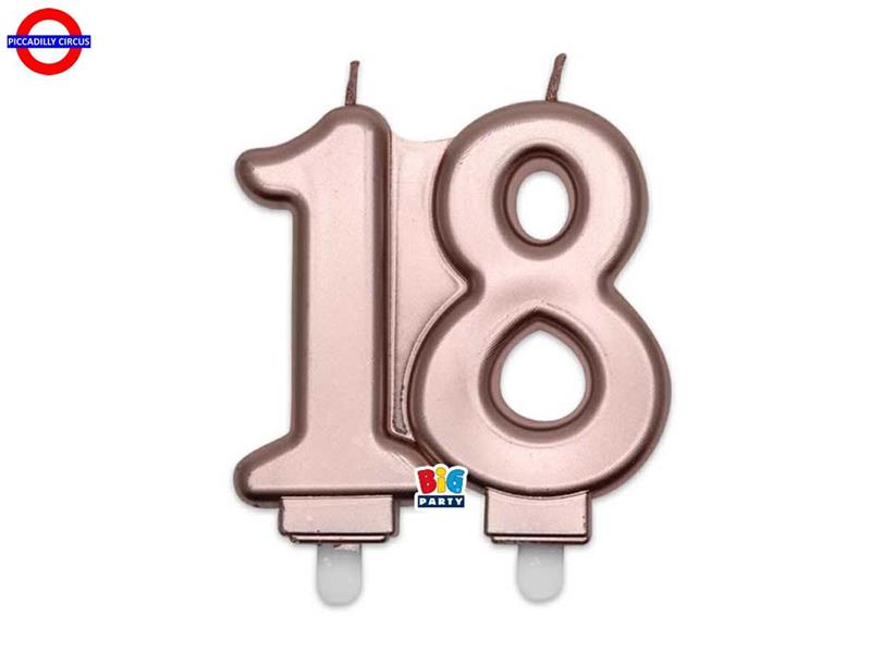 CANDELINA 18 ANNI ELEGANT ROSE GOLD CM.9