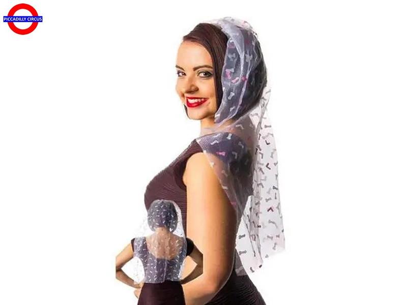 VELO SPOSA DECORATO WILLY GLITTER