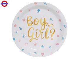 BOY OR GIRL BABY SHOWER 6 PIATTI D.23