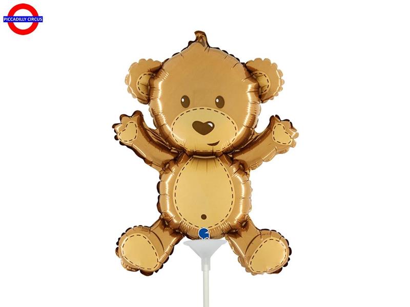 MYLAR ANIMAL ORSO MINI SHAPE 14 CON VALVOLA