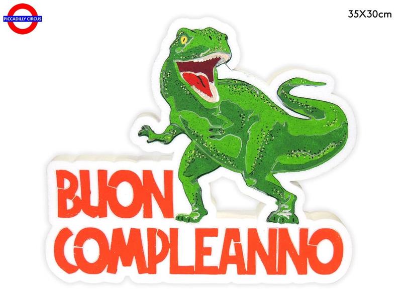 POLY COMPLEANNO -  BUON COMP. T-REX CM.35X30