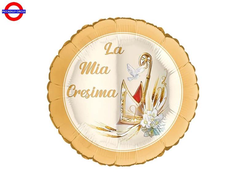 MYLAR CRESIMA 18 LA MIA CRESIMA ORO