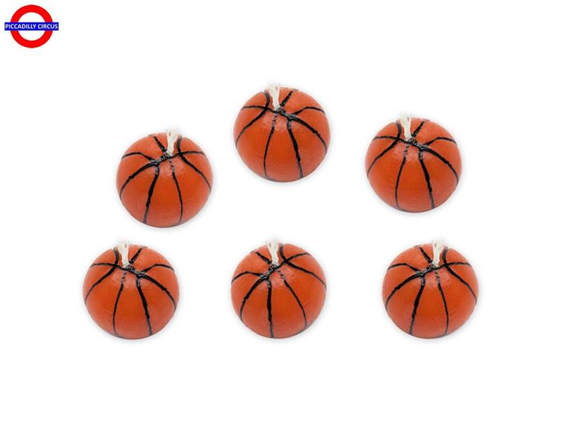 CANDELINA PALLONE DA BASKET CF.6 PEZZI