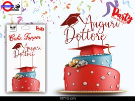 CAKE TOPPER AUGURI DOTTORE CM.17X15