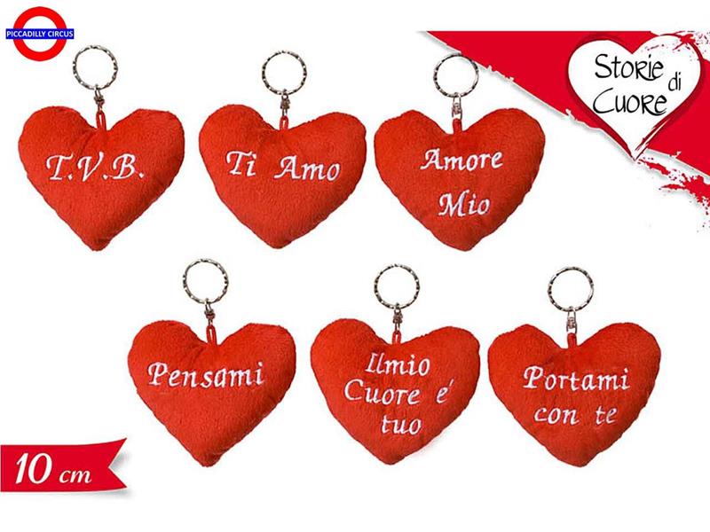 PORTACHIAVI CUORE 6 ASS CM.10