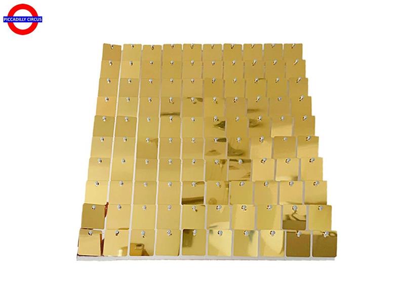 PANNELLI PAILLETTE CM.30X30 ORO SPECCHIO CF.50 PEZZI