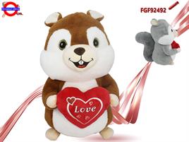 SCOIATTOLO CUORE ROSSO CM.60