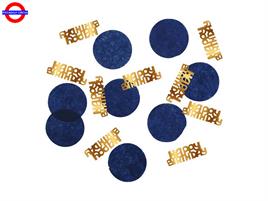 HAPPY BIRTHDAY CONFETTI TAVOLA 25 GR. TRUE BLUE