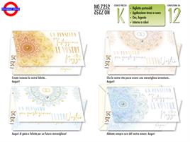 BIGLIETTO MATRIMONIO -- PORTASOLDI MANDALA
