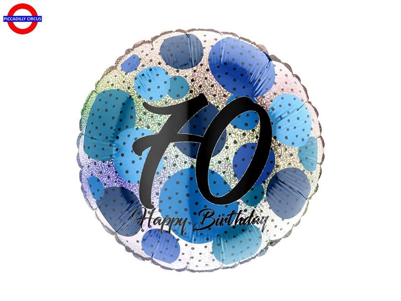 MYLAR 70 ANNI 18 FASHION DOTS BLUE