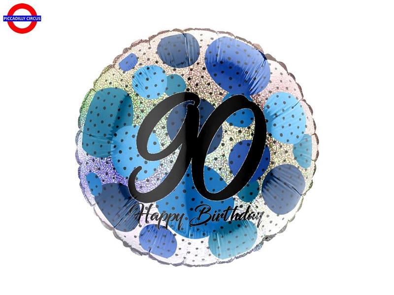 MYLAR 90 ANNI 18 FASHION DOTS BLUE