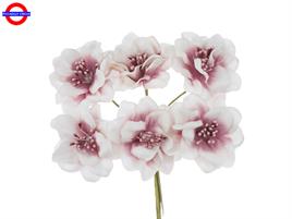 FIORE ARTIFICIALE CON PISTILLI 5X14 ROSA ANTICO