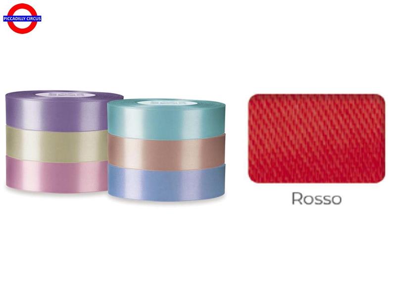 NASTRO RASO mm25X50m ROSSO