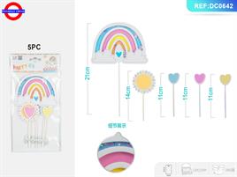 CAKE TOPPER ARCOBALENO STRASS CF.5 PZ