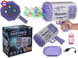 BAZOOKA BOLLE DI SAPONE LED USB RICARICA