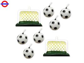 CANDELINA PALLONE DA CALCIO CON PORTE CF.8 PEZZI