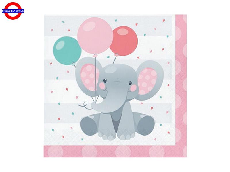 BABY ELEFANTE ROSA 16 TOVAGLIOLI 33X33