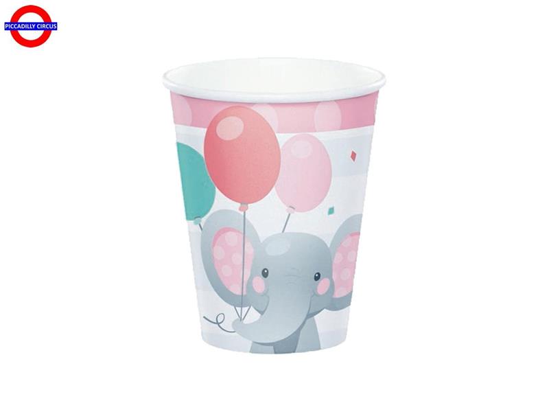 BABY ELEFANTE ROSA 8 BICCHIERI 266 ML