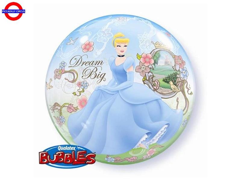  MYLAR PRINCIPESSA CENERENTOLA BUBBLES 22