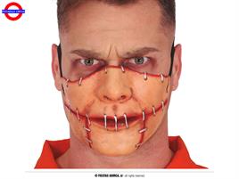 MASCHERA MEZZO VISO BOCCA CUCINA IN LATEX