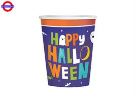 C.TAVOLA COLORFUL HALLOWEEN 8 BICCHIERI 200CC