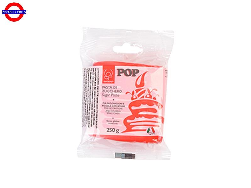 PASTA DI ZUCCHERO POP GR.250 ROSSO FUOCO