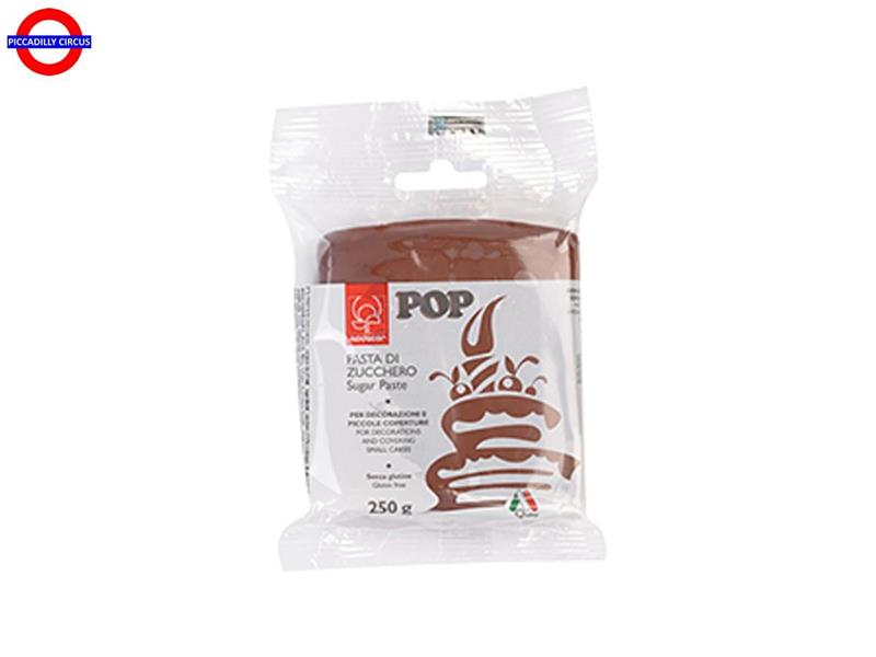 PASTA DI ZUCCHERO POP GR.250 MARRONE