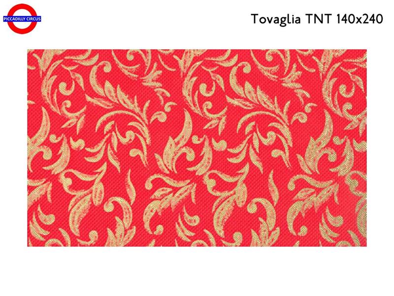 TOVAGLIA TNT PASSION ROSSA STAMPA ORO 140X240