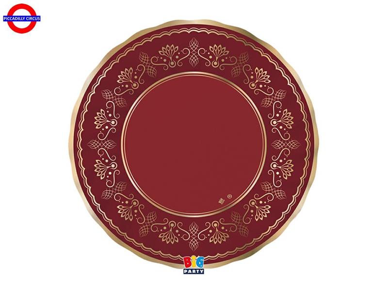 TAVOLA - ROYAL RED GOLD 6 PIATTI CM.25