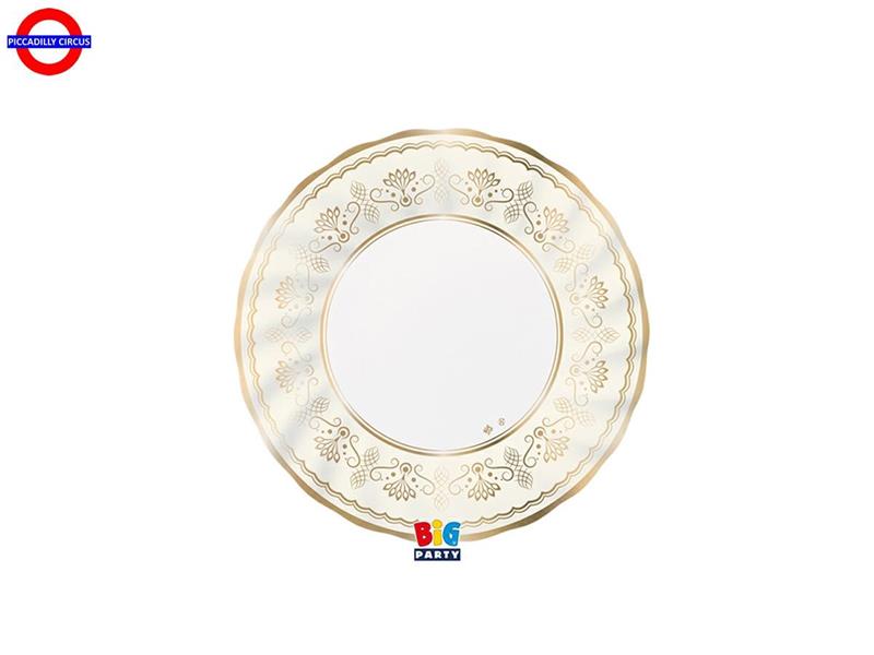 TAVOLA - ROYAL IVORY GOLD 6 PIATTI CM.20